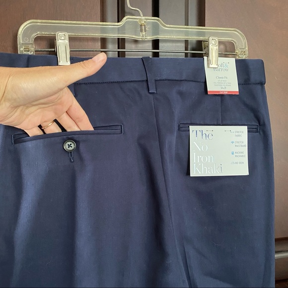 Croft & Barrow Classic-Fit Navy Blue Pants Size 34 - Picture 12 of 15